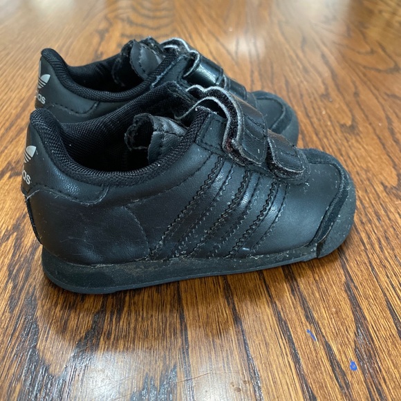 Adidas Toddler Baby Samoa Black On Black Sneakers, Size 6 - Picture 3 of 7
